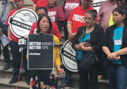 New York's tipped workers deserve and demand an equal minimum wage.