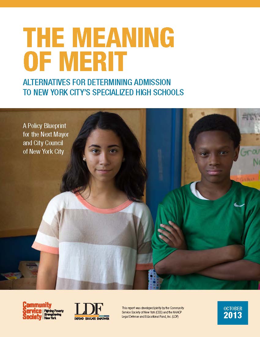 The Meaning of Merit: Alternatives to Determining Admission to NYC’s Specialized High Schools