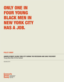 Unemployment in New York City During the Recession and Early Recovery:  Young Black Men Hit the Hardest  
