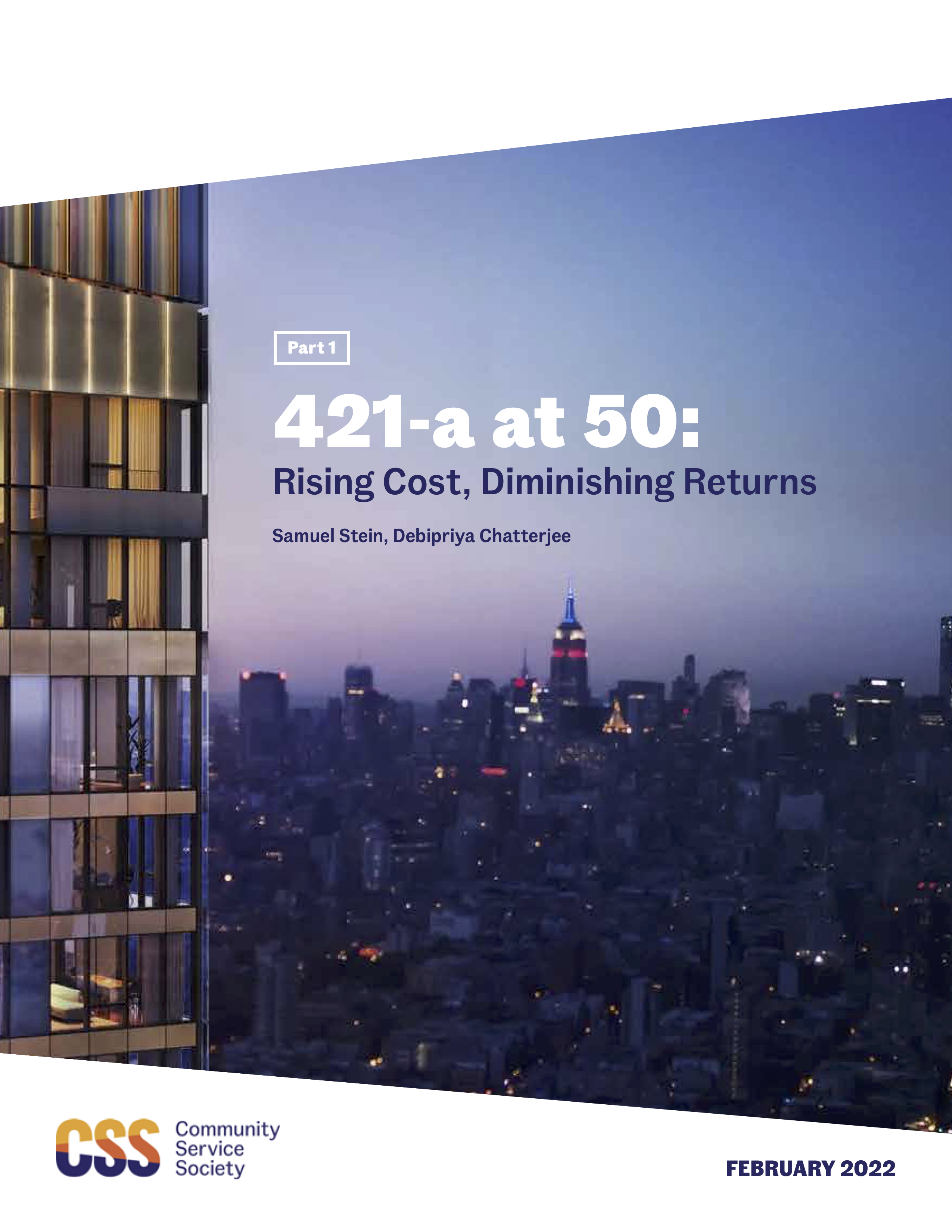 421-a at 50: Rising Cost, Diminishing Returns