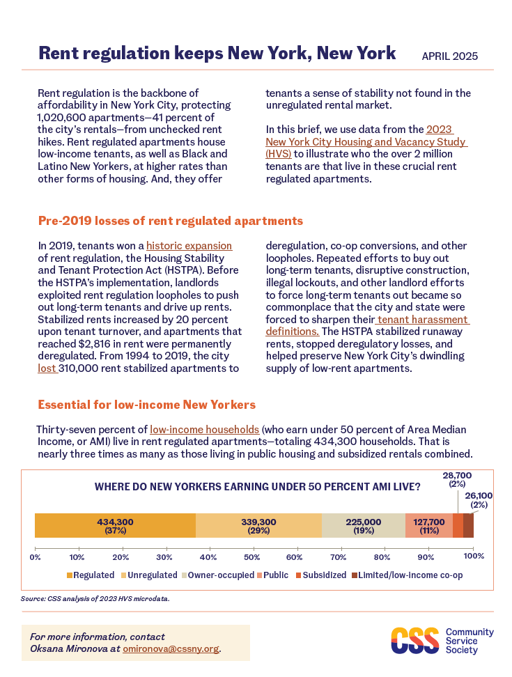 Rent Regulation Keeps New York, New York