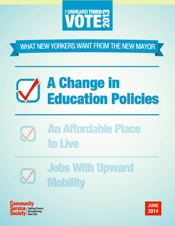 What New Yorkers Want From the New Mayor: A Change in Education Policies