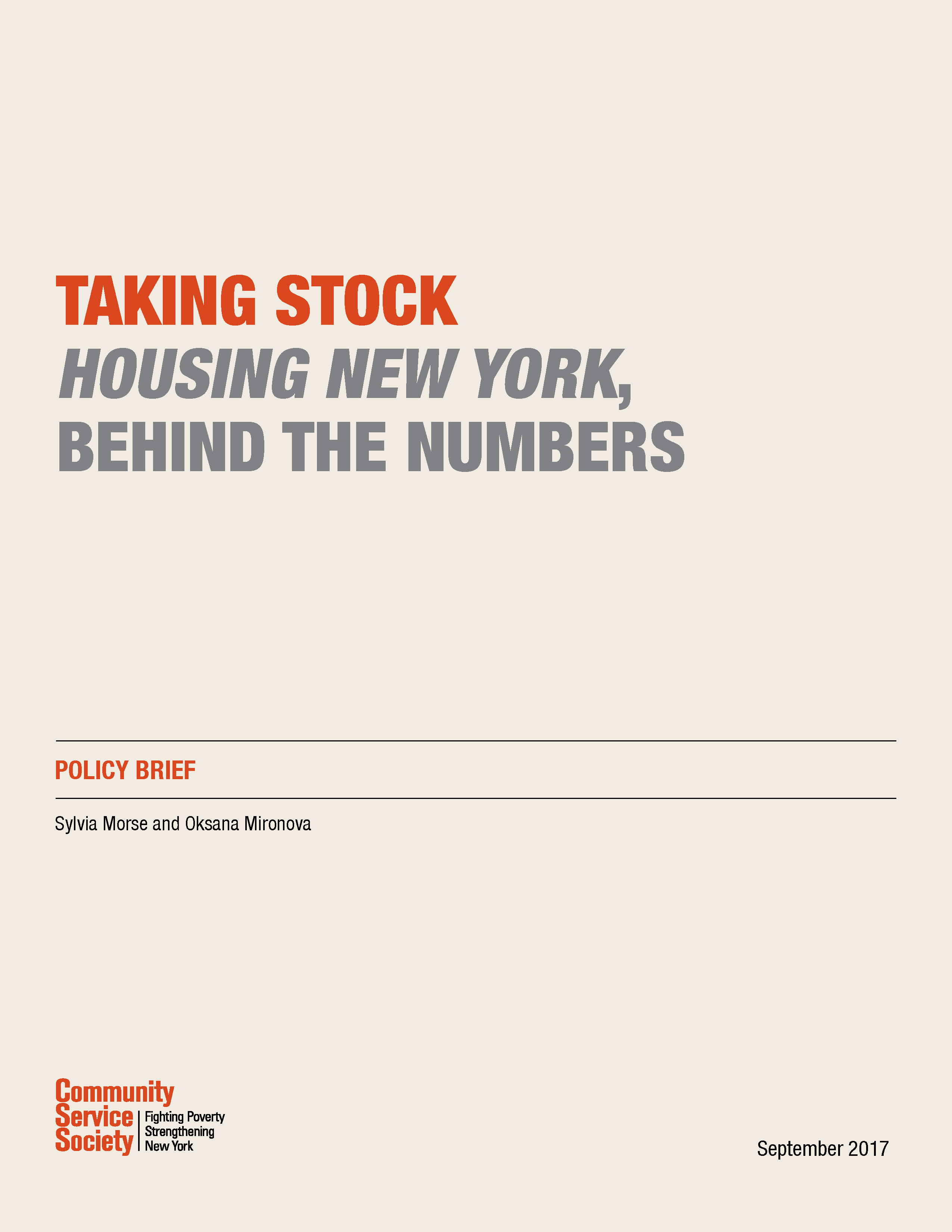 Taking Stock: Housing New York, Behind the Numbers